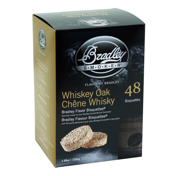 Bradley Smoker Udící briketky Whisky Oak - 48ks - Gril-Zahrada.cz